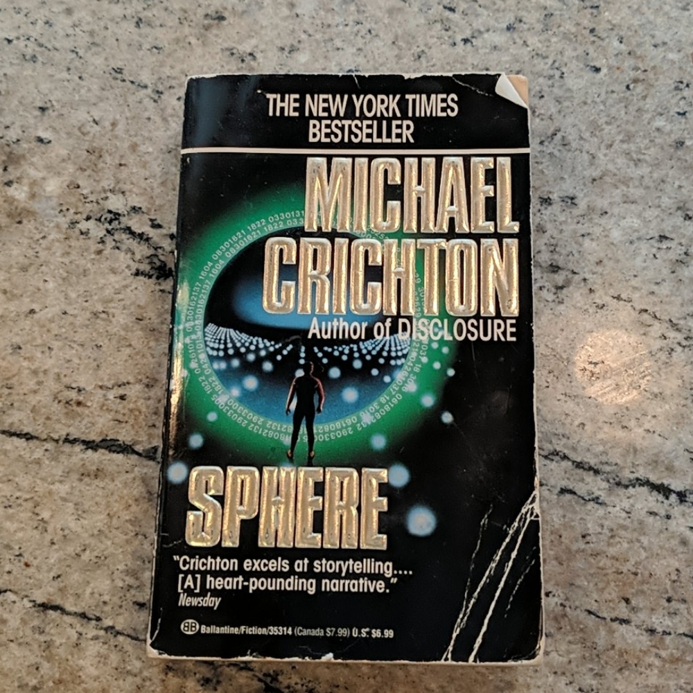 2 for $8 or $5 Each Book Sphere Michael Crichton